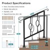 LMRSTOO Handrails for Outdoor Steps, Fit 2 or 3 Steps