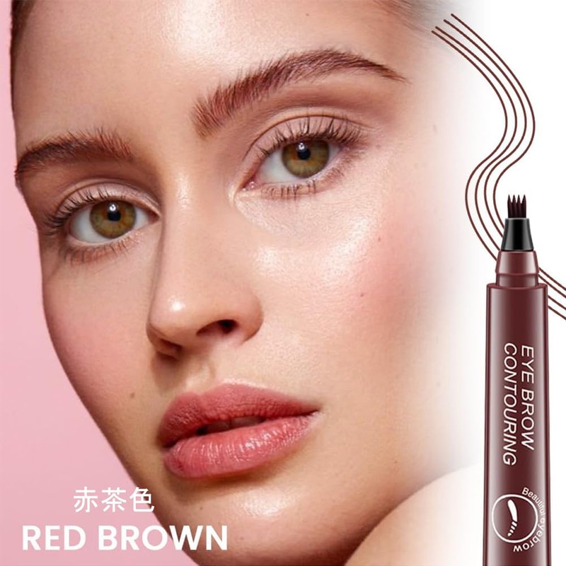 New Sensation Eyebrow 4D Liquid Eyebrow, Lasting Eyebrow Color, Smudge-proof,