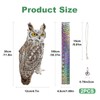 2PCS Reflective Owl Scarer Devices Plastic Owl Hanging Decoration Woodpecker