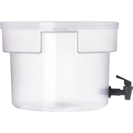 Carlisle FoodService Products Dispensador de bebidas redondo de plástico, 3 galones, translúcido