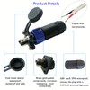 GaiRen 50 Amp Industrial Connector, 8AWG 2 Pin Waterproof IP67