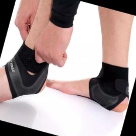 발목보호대 2중 찍찍이 압박 밴딩 배드민턴 농구 축구 [왼쪽(左)/FREE(L)] Ankle Support Double Velcro Compression Band for Badminton Basketball Soccer [Left(左)/FREE(L)]