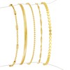 Striviio Gold Bracelets for Women, 14K Gold Plated Stackable Bracelet