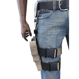 Barsony Desert Sand Tactical Drop Leg Holster for CZ Shadow Right