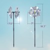 BATTIFE Reflective Pinwheels for Yard and Garden, Pre-Installed Sparkly Blind