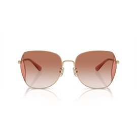Coach HC7158D Sunglasses, Shiny Light Gold/Amber Gradient, 58 mm