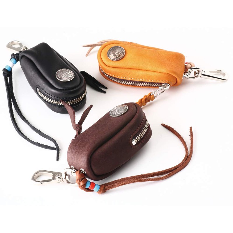 【レッドムーン/REDMOON】 キーケース S-RM-KB1 (GBK(グローブレザー ブラック))