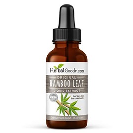 Herbal Papaya Bamboo Extract Liquid Collagen Silica Supplements 1oz - Silicio Organico - Organic Hair, Skin and Nails Vitamins Bamboo Leaves Extract - Strengthens Bone and Joints - 1 Bottle