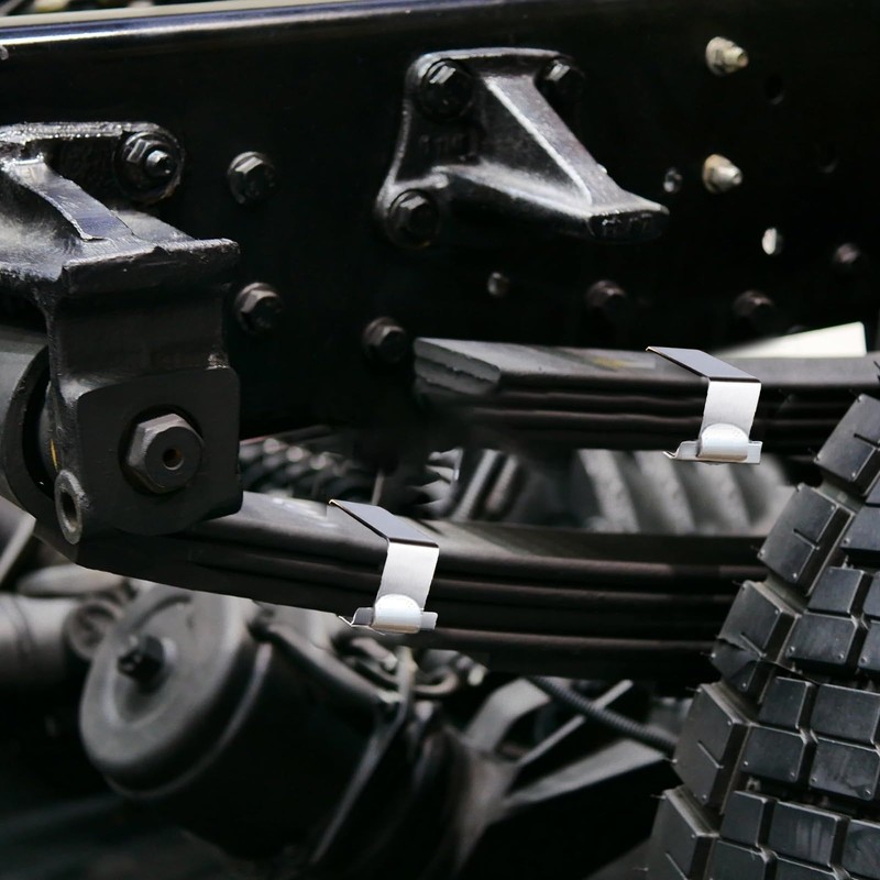 4 Pcs Stainless Steel 2.5” Wide Leaf Spring Clamp Kit,