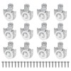 Sliding Closet Door Hardware Set, 12 Pack Sliding Wardrobe Door