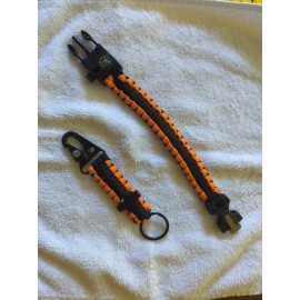 Unbranded Paracord Survival Bracelet Compass/Flint/
