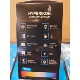 Hyperikon A19 Gu24 9w LED BULB DIM2700k HYPERIKON 6pc