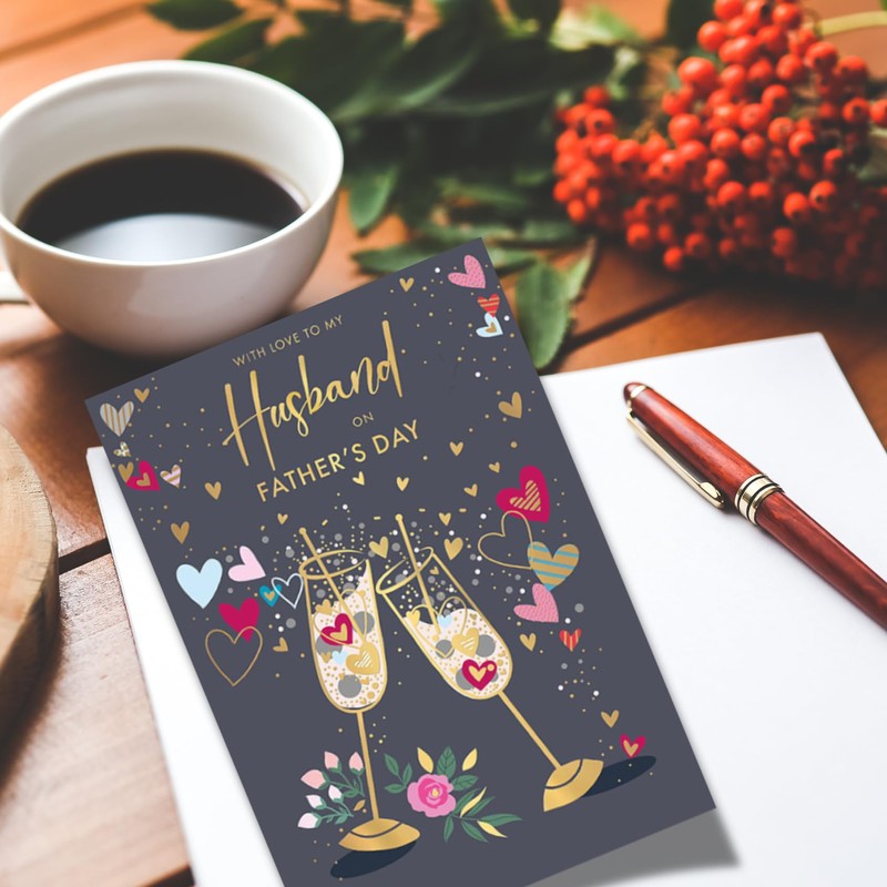 Words 'n' Wishes Father's Day Card for Husband, Sentimental Card