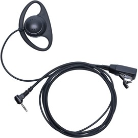 Klykon 1 Pin 2.5mm Walkie Talkie Earpiece with Mic D Shape Headset Compatible with Motorola Talkabout MH230R MR350R T200 T200TP T260 T260TP T460 T800 Two Way Radio Accessories 2 Pack