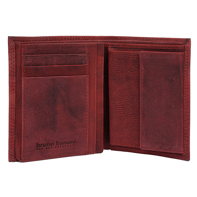 bruno banani Genuine Leather Wallet for Men, Women, 021120, red