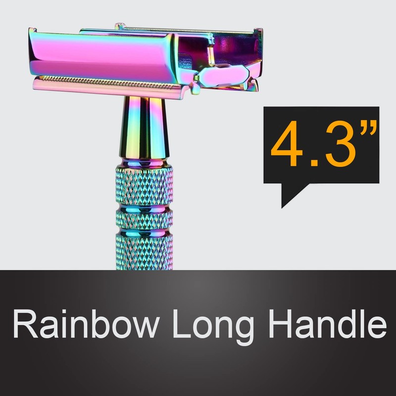 WEISHI Butterfly Open Double Edge Safety Razor for Men and