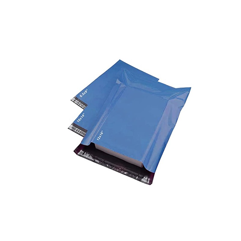 Blue Postal Bags Packaging Bags Mixed Pack of 50 Size