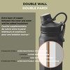 Starfrit LocknLock Double Wall Insulated Drinking Bottle with Handle -Stainless