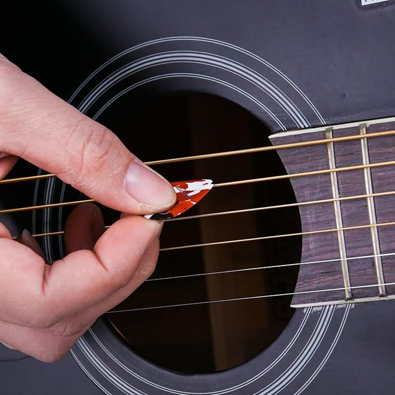 Guitar Picks Set of 12, 6 Different Thickness, Storage Case