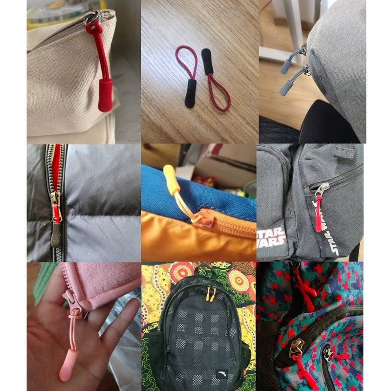 Upgraded Zipper Pulls, 10PCS Black - Premium Replacement for Luggage,