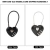 Black Heart Shape Code Lock Compact Mini Size with 3