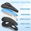 AEYINO Bike Seat Cushion Gel Padded Cover 11×7×1.2 Inch for