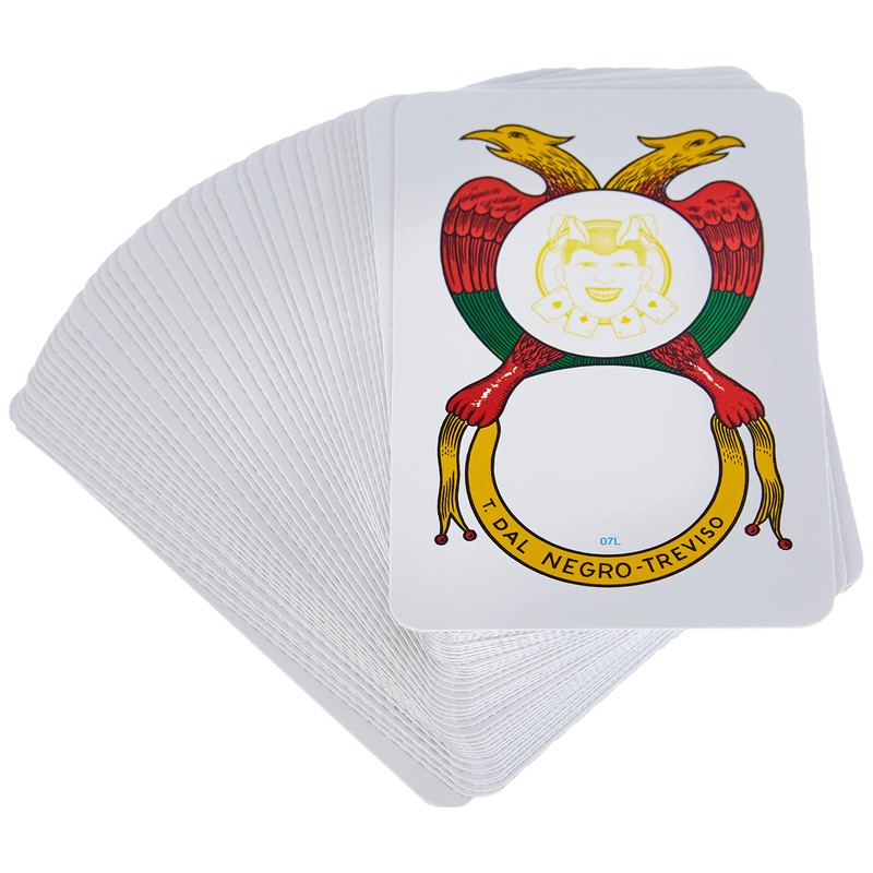Dal 10071 - Neapolitanische Italien Regionale Spielkarten, Federmäppchen rot, ab