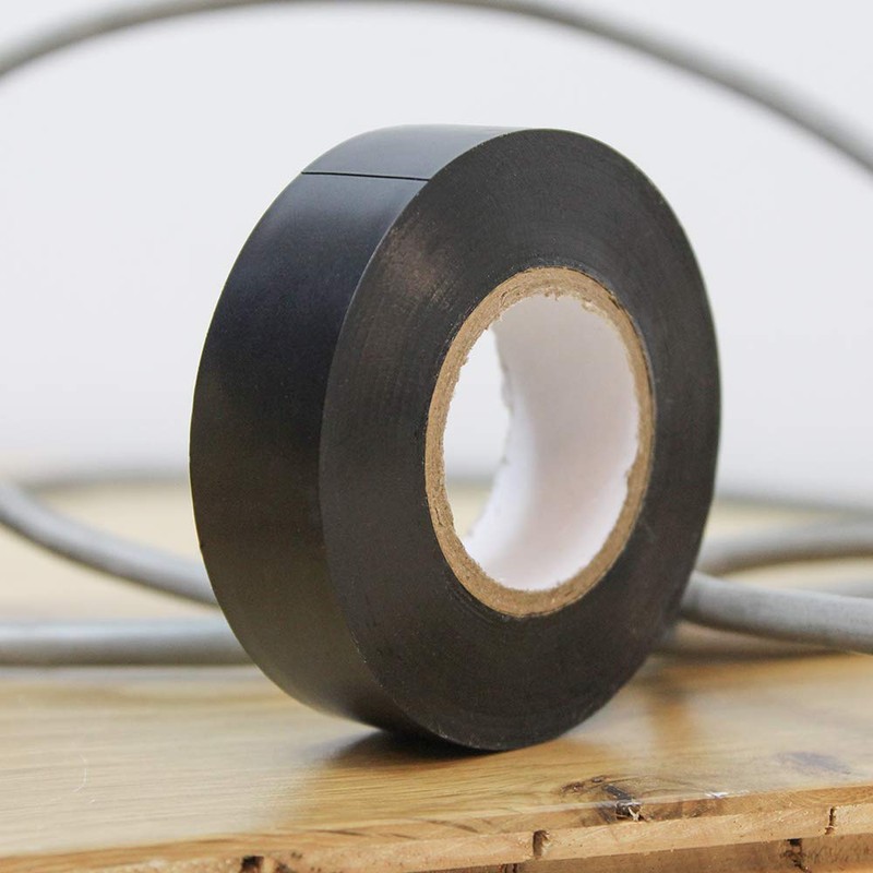 Faithfull FAITAPEPVCBK Black PVC Electrical Tape 19 mm x 20