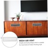 Mipcase 6Pcs Breathable Plastic Air Vent Covers for Cabinets Rectangular