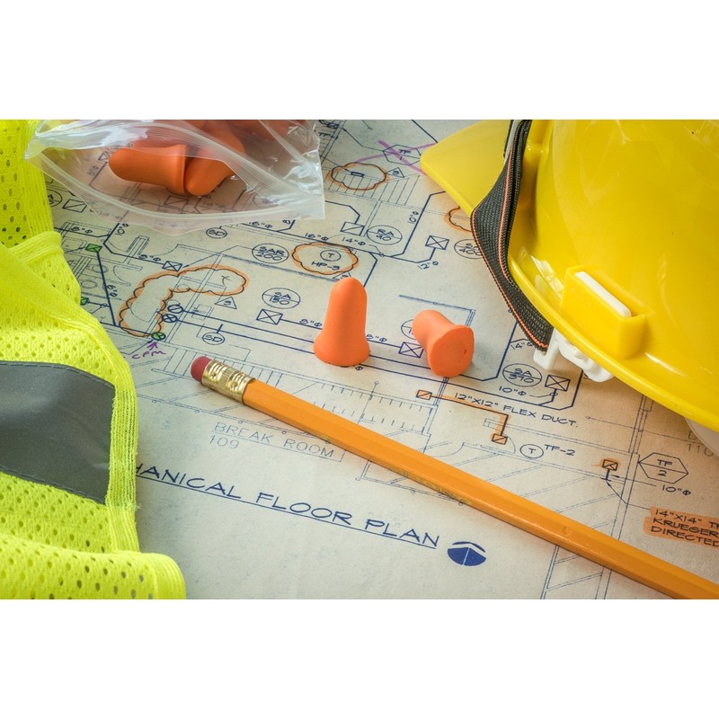 SE 29 dB Noise Reduction Rated Safety Ear Plugs (10