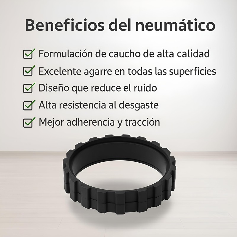 MIRTUX Tyre | Replacement Rubber Compatible with Roomba 500, 600,