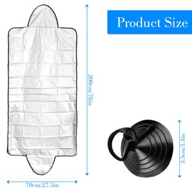 GLADFRESIT Windscreen Cover Car Windshields Sunshade Wiper Visor Frost Protector Waterproof Dust Cover for Truck Car Windshield Summer or Winter Against Snow Frost Dust Sun Ice