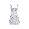 CIDER Summer Dress Floral Mini Dress Sleeveless Knotted Vacation Dresses