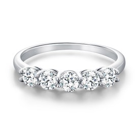 MISUMOR 925 Silver Women's Engagement Rings Wedding Rings with Cubic Zirconia Engagement Rings Women Jewellery Ladies Gift for Women Girlfriend Wedding Anniversary Valentine's Day, Sterling Silver