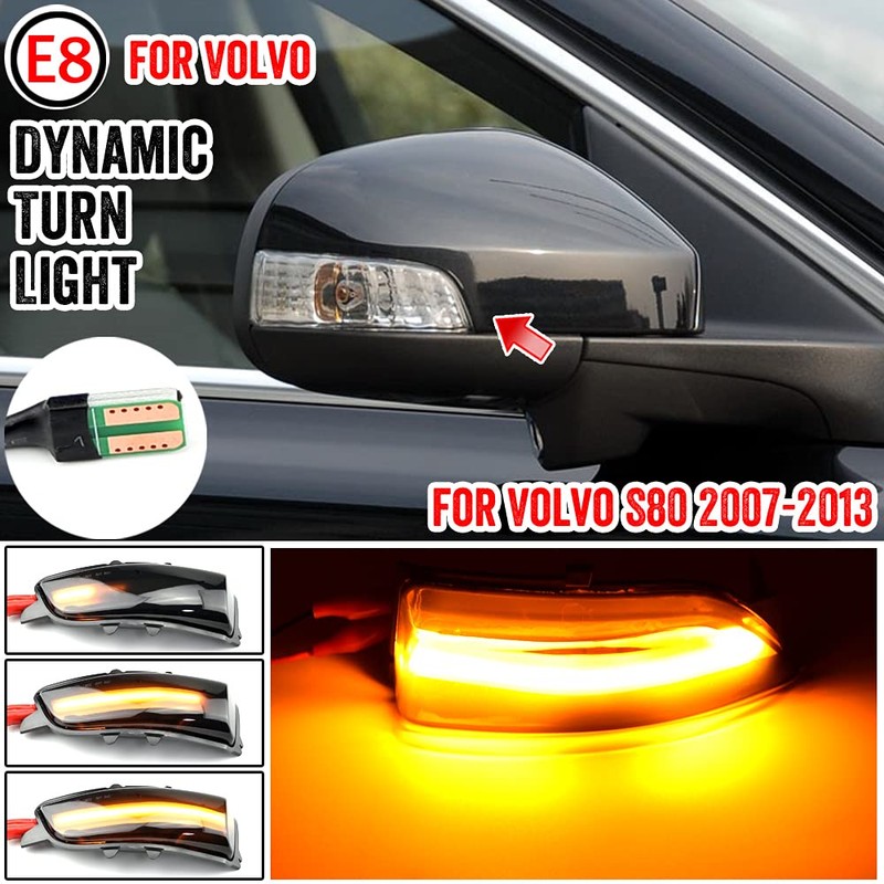 QKLsudua 2pcs Dynamic Sequential Blink LED Side Mirror Turn Signal