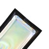 Holographic Foil Clear Window & Black Resealable Zip Baggies for