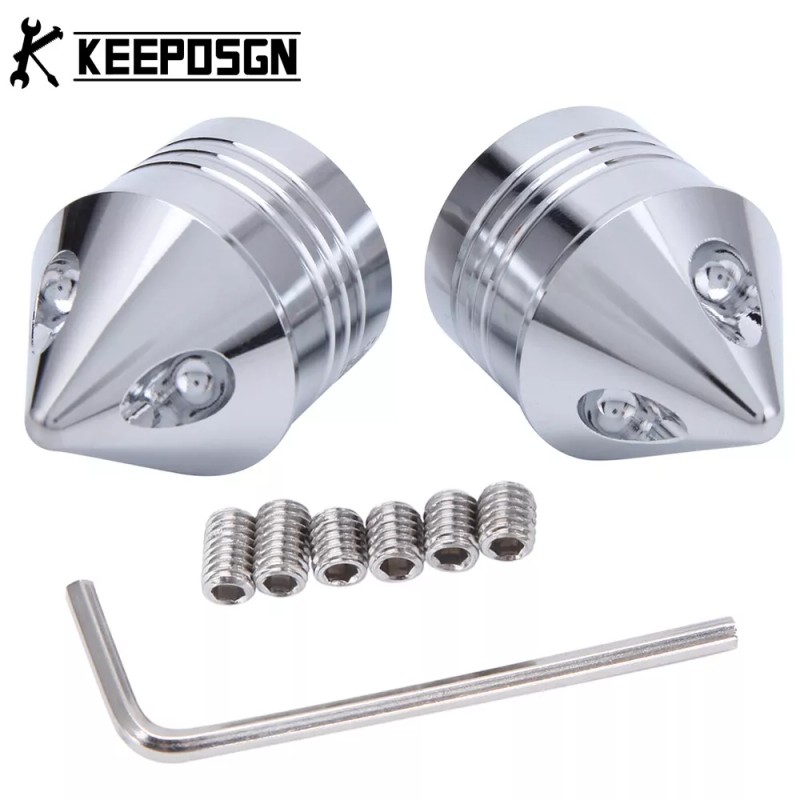 KEEPDSGN CNC Front Wheel Axle Nut Covers Cap Bolt For