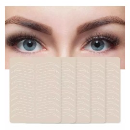 Mafab 6 Piel Sintética Práctica Microblading Diseño Ceja Sin Tinta