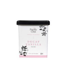Pacific Chai Decaf Vanilla Chai Latte, Instant Powered Dry Chai Tea Latte Beverage Mix, Gluten Free, Kosher, 9 Ounce (Pack of 1)