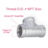 TL TOOLEGIN 1/2" NPT Tee, 3 Way Cast Hose Pipe