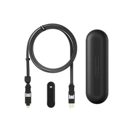 Rolling Square inCharge XL 6-in-1 Multi Charging Cable with 100W Ultra-Fast Charging Power, Portable USB and USB-C Cable, 6.5 Ft/2m, Urban Black