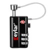 Eylar TSA Approved 3 Digit Combination Lock with Cable, Durable
