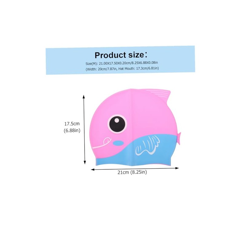 POPETPOP Gorro De Natacion Silicona Antideslizante, Gorra Impermeables para Niños