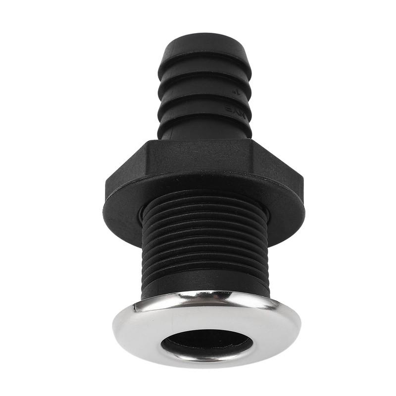 25mm Thru Hull Fitting Nylon Impact Resistance Leakproof Long Lasting