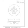 Westbrass 4-1/4" OD Casper Brass Snap-In Shower Strainer Grid, Satin