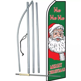 NeoPlex Merry Christmas Swooper Flag Kit