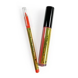 Clementoni 18812 Crazy Chic Teen Pencil: Tropical Vibe Lip Gloss and Pencil, Safe and Hypoallergenic Makeup Set for Girls, 9 Years, Easy to Wash with Water, Multi-Colour