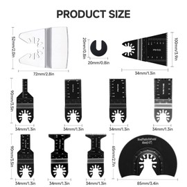 INMOZATA 29PCS Multi Tool Blade Oscillating Multi Tool Accessories