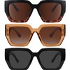 Kepoita Oversized Square Polarized Sunglasses for Women Trendy Classic Retro