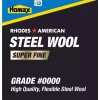 Steel Wool 12 pad Super Fine Grade #0000 Rhodes American